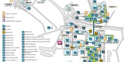 Карта на Airbus в Тулуза 