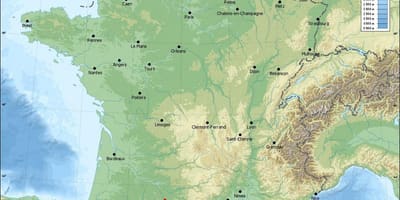 Географска карта Тулуза